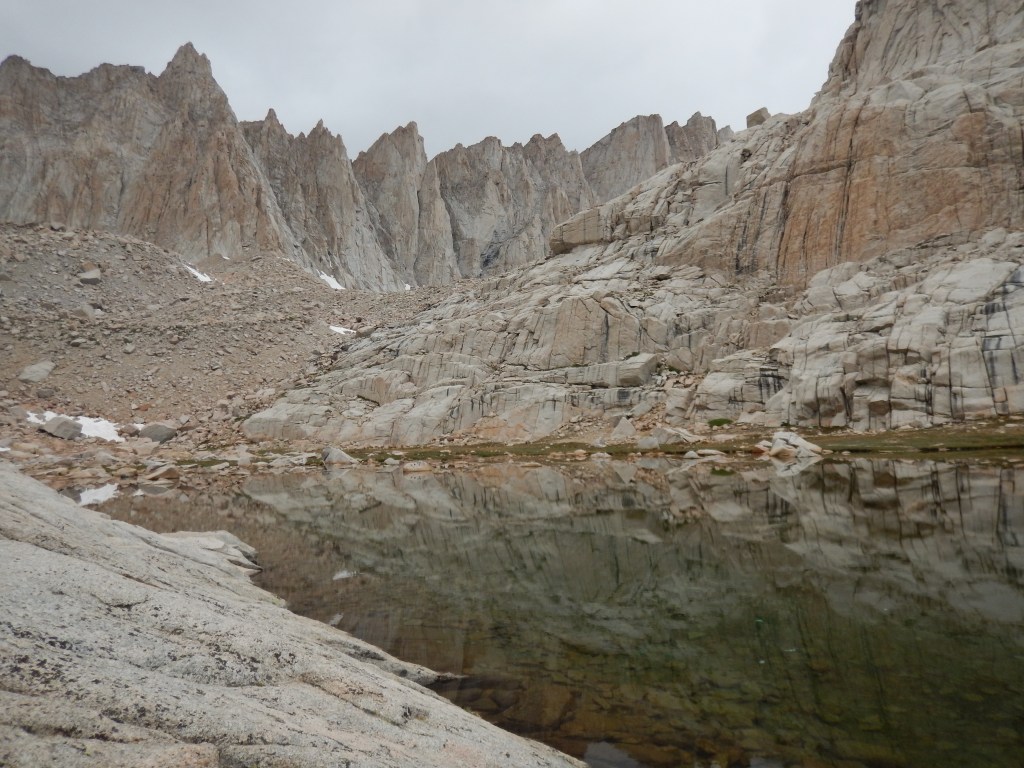 Mirror lake - jagged peaks