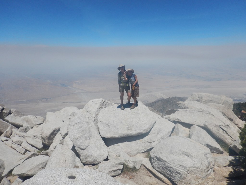 Looking East to the hazy desert...