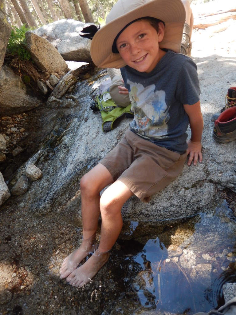 Ice cool stream for some much needed toe dipping..